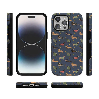 Dashing Doxies | Dachshund Dog Case Phone Case Casetry
