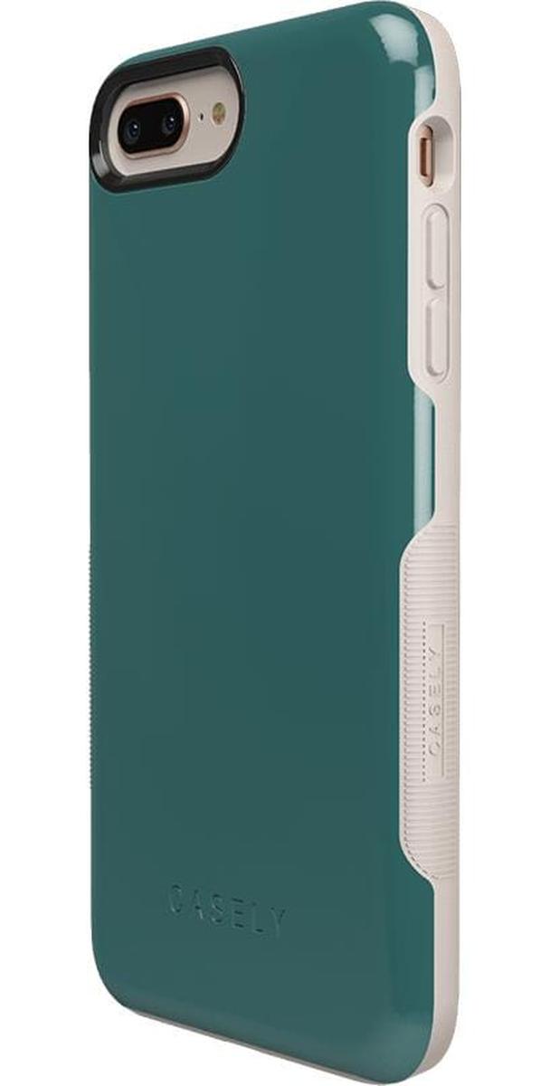 Deep Teal on Nude | Ultra-Protective Bold Case iPhone Case get.casely