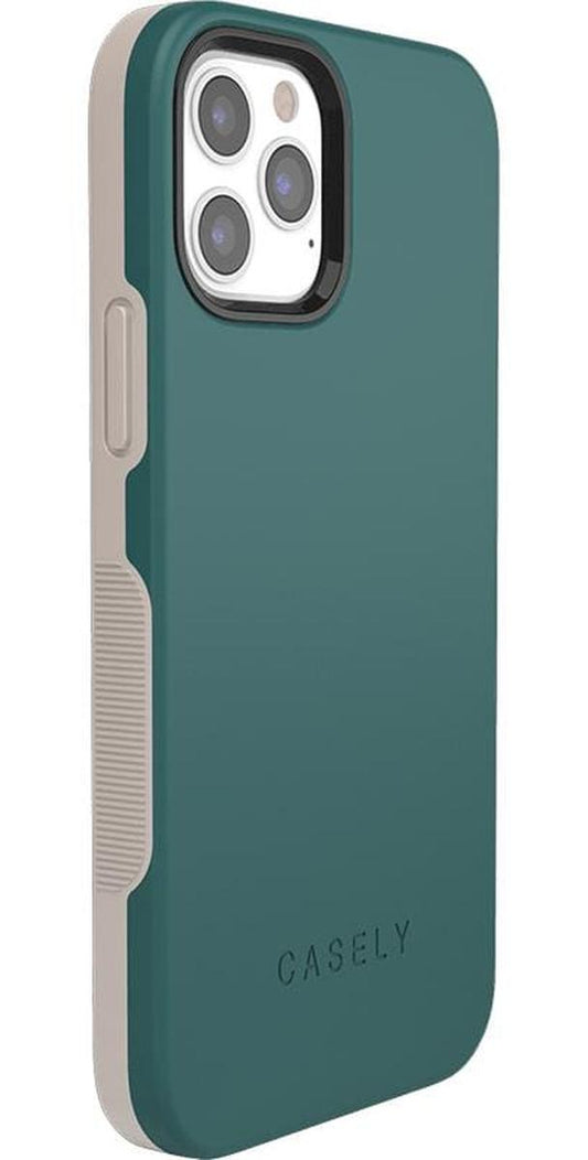 Deep Teal on Nude | Ultra-Protective Bold Case iPhone Case get.casely