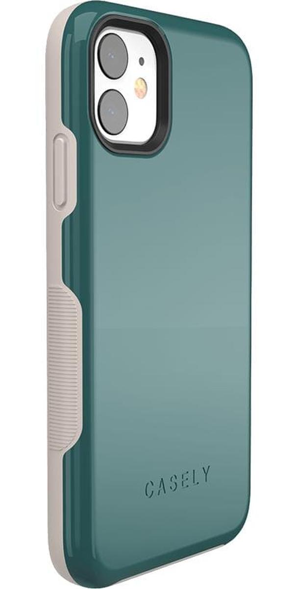 Deep Teal on Nude | Ultra-Protective Bold Case iPhone Case get.casely