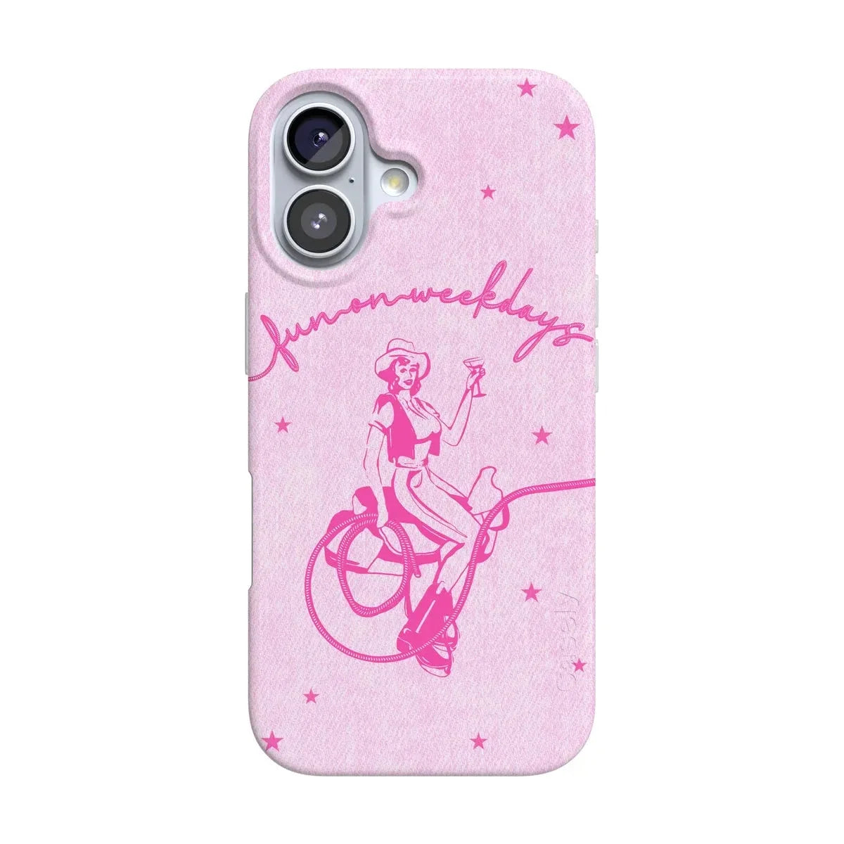Denim Cowgirl | Fun on Weekdays Case iPhone Case get.casely Classic + MagSafe® iPhone 17