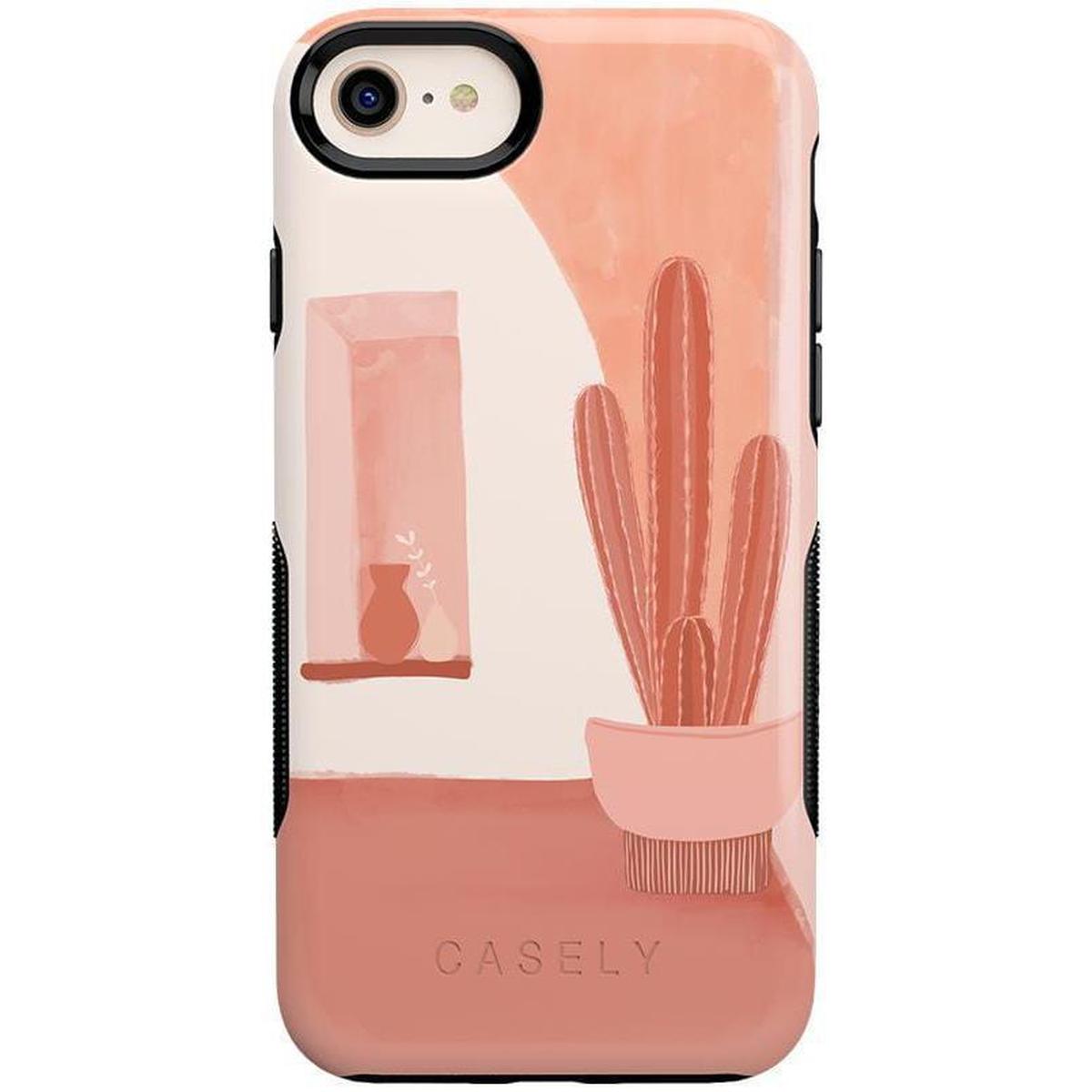 Desert Daze | Peachy Cactus Case iPhone Case get.casely Bold iPhone SE (2020 & 2022)