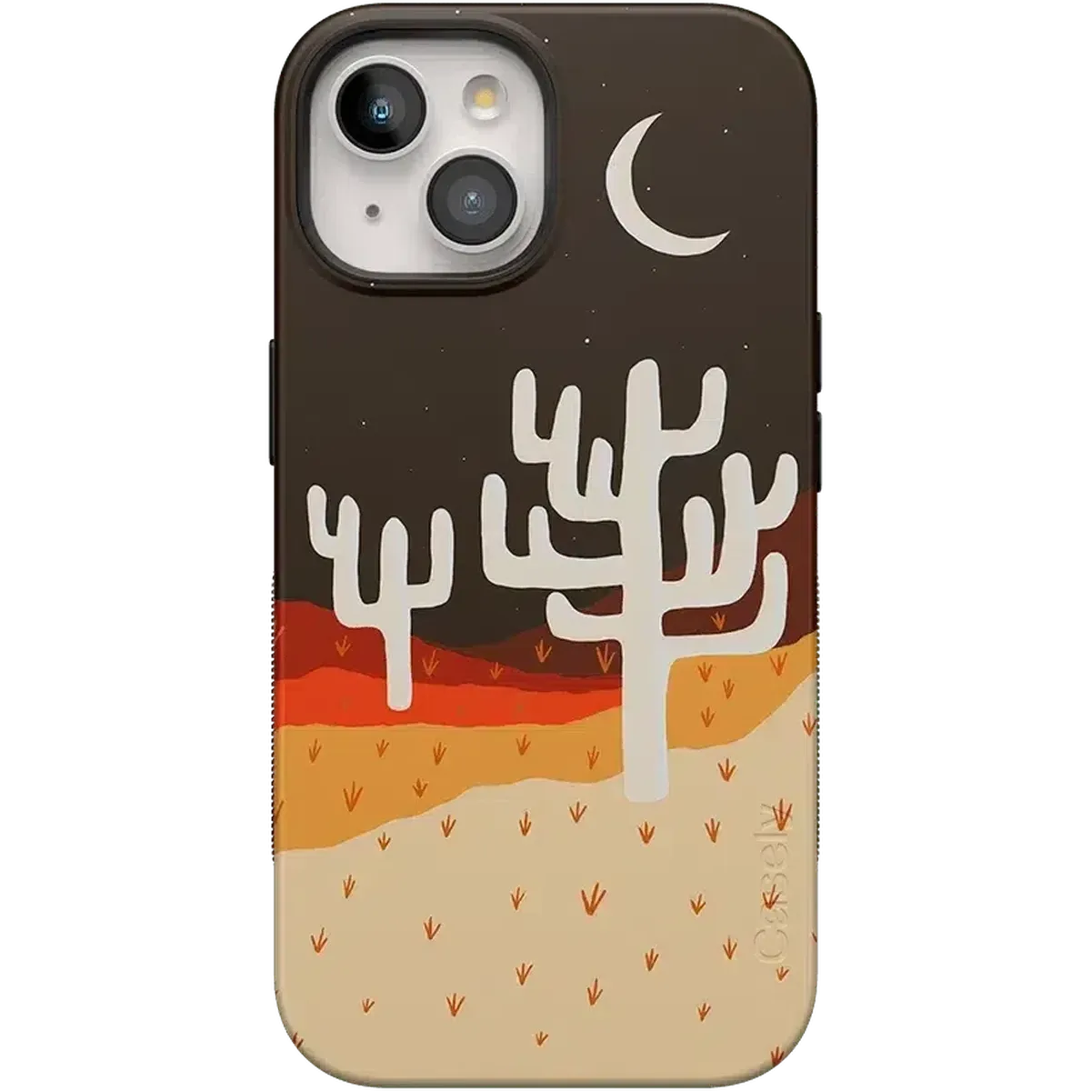 Desert Nights | Cactus Colorblock Case iPhone Case get.casely Bold Flex + MagSafe® iPhone 15 Plus