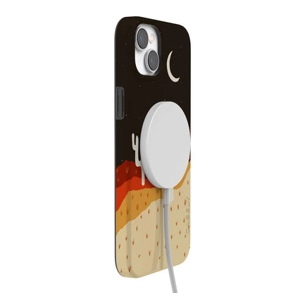Desert Nights | Cactus Colorblock Case iPhone Case get.casely
