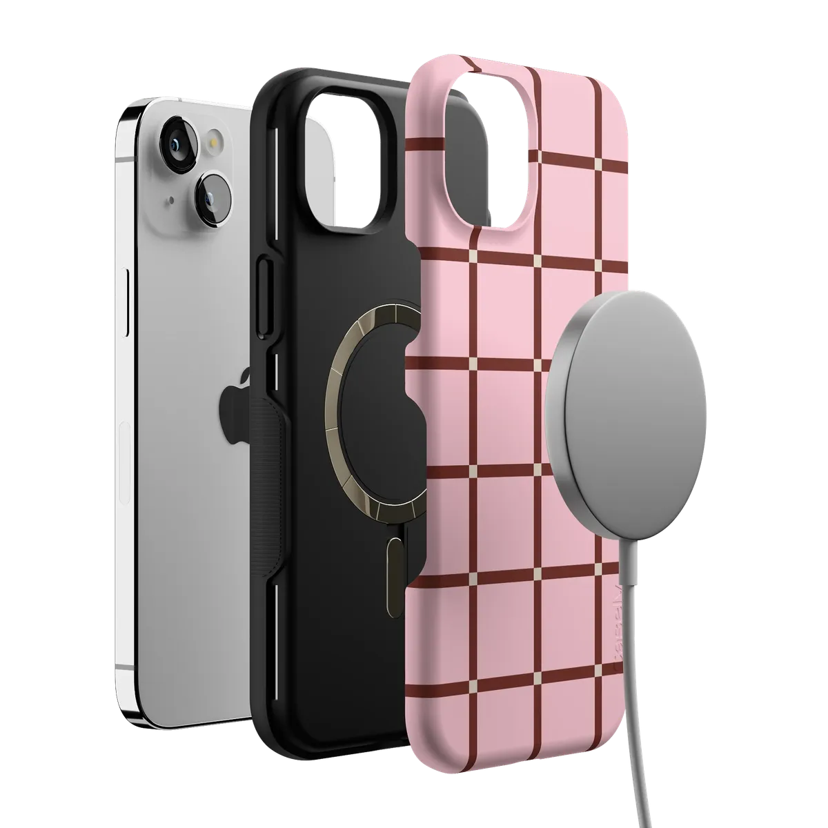 Uptown Gridlock | Pink Checkerboard Case