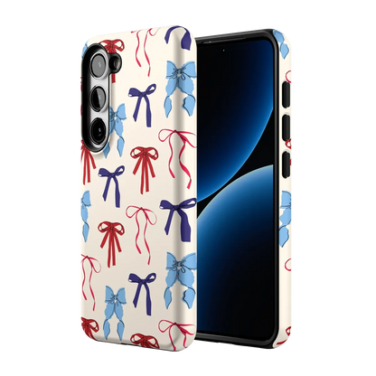 American Girlie | Red White & Blue Bows Case