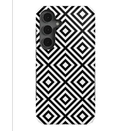 Diamonds | High Contrast Design Case Phone Case Casetry Bold Flex + MagSafe® Galaxy S25 Plus