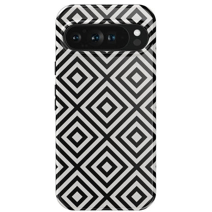 Diamonds | High Contrast Design Case Phone Case Casetry Essential Google Pixel 9 Pro XL