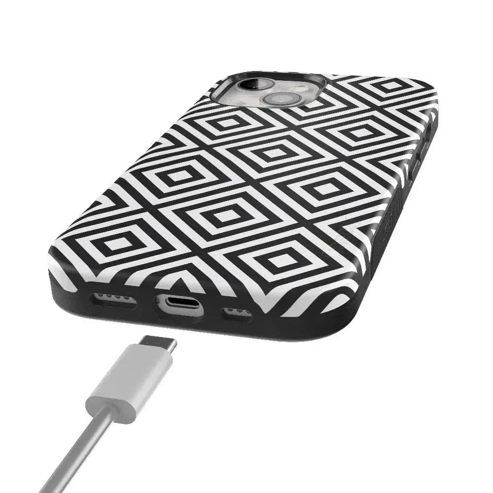 Diamonds | High Contrast Design Case Phone Case Casetry