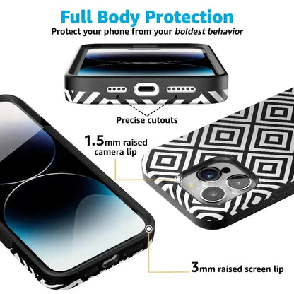 Diamonds | High Contrast Design Case Phone Case Casetry