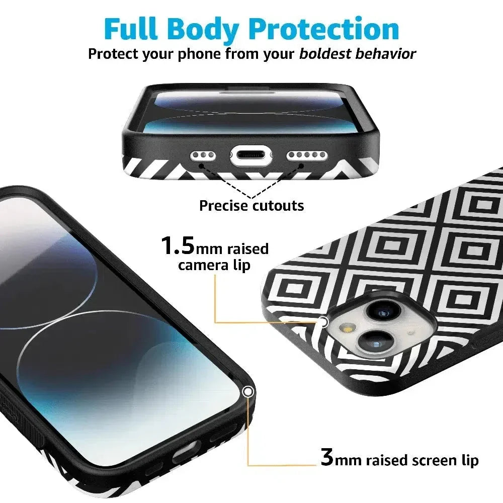 Diamonds | High Contrast Design Case Phone Case Casetry