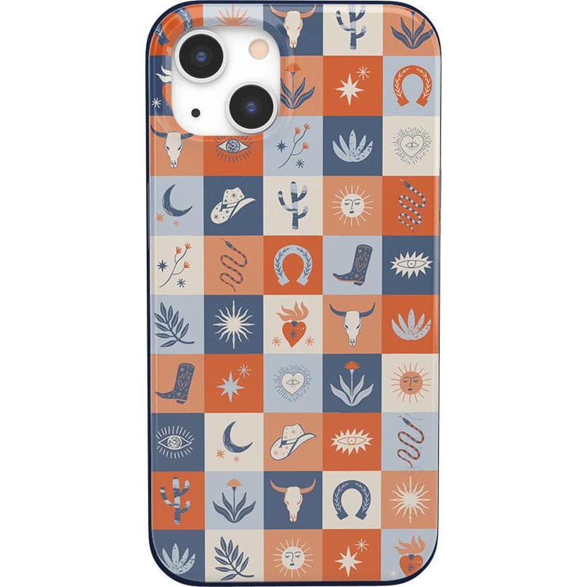 Dirt Road Chic | Western Squares Case iPhone Case get.casely Classic iPhone 13 Mini