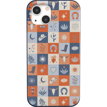 Dirt Road Chic | Western Squares Case iPhone Case get.casely Classic iPhone 13 Mini