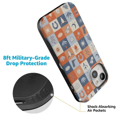 Dirt Road Chic | Western Squares Case iPhone Case get.casely