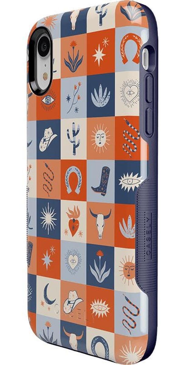Dirt Road Chic | Western Squares Case iPhone Case get.casely