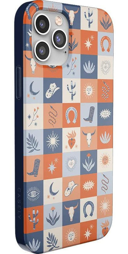 Dirt Road Chic | Western Squares Case iPhone Case get.casely