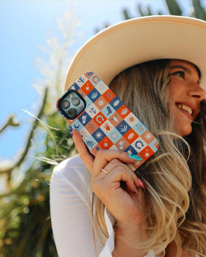 Dirt Road Chic | Western Squares Case iPhone Case get.casely