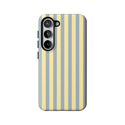 Coastline Stripes | Blue & Yellow Case - Galaxy S23