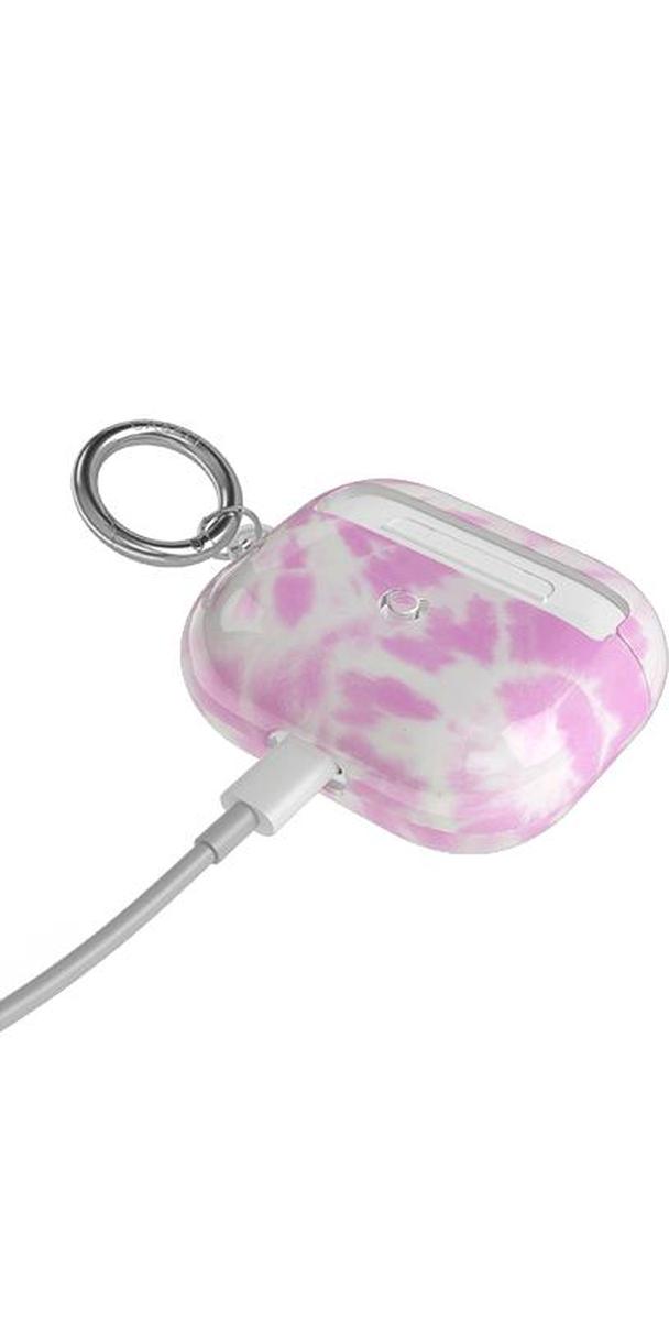 Down for Whatever | Light Pink Tie Dye AirPods Case AirPods Case get.casely