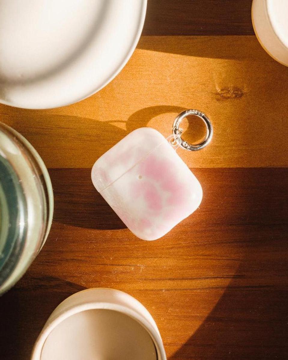 Down for Whatever | Light Pink Tie Dye AirPods Case AirPods Case get.casely