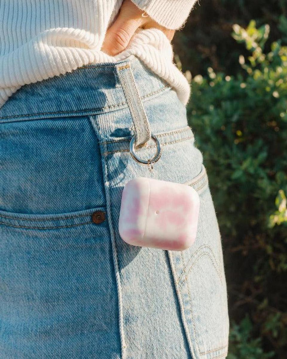 Down for Whatever | Light Pink Tie Dye AirPods Case AirPods Case get.casely