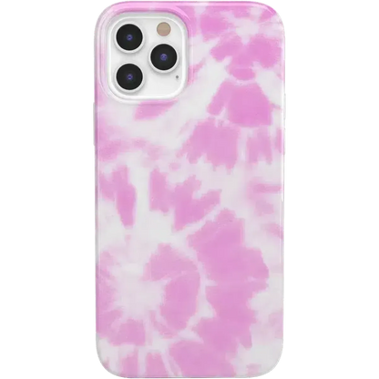 Down for Whatever | Light Pink Tie Dye Case iPhone Case get.casely Classic iPhone 12 Pro