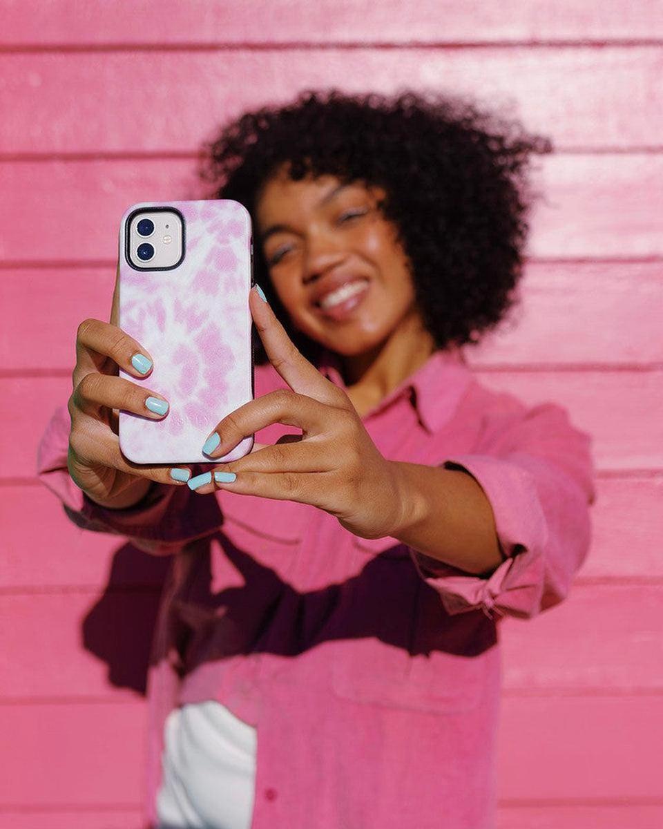 Down for Whatever | Light Pink Tie Dye Case iPhone Case get.casely