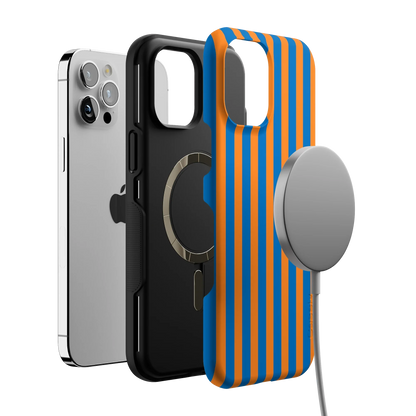 Go New York | Blue & Orange Stripes Case