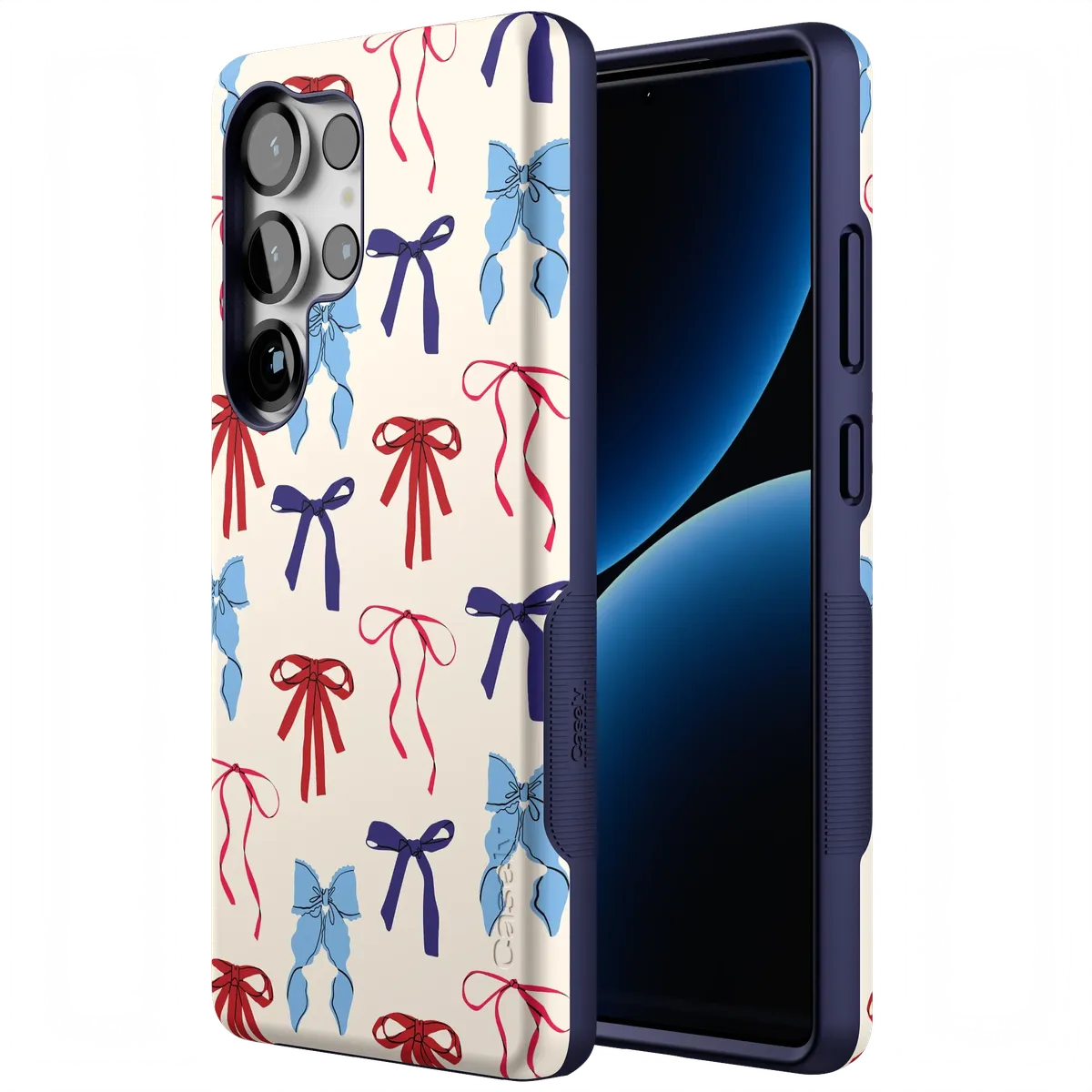 American Girlie | Red White & Blue Bows Case