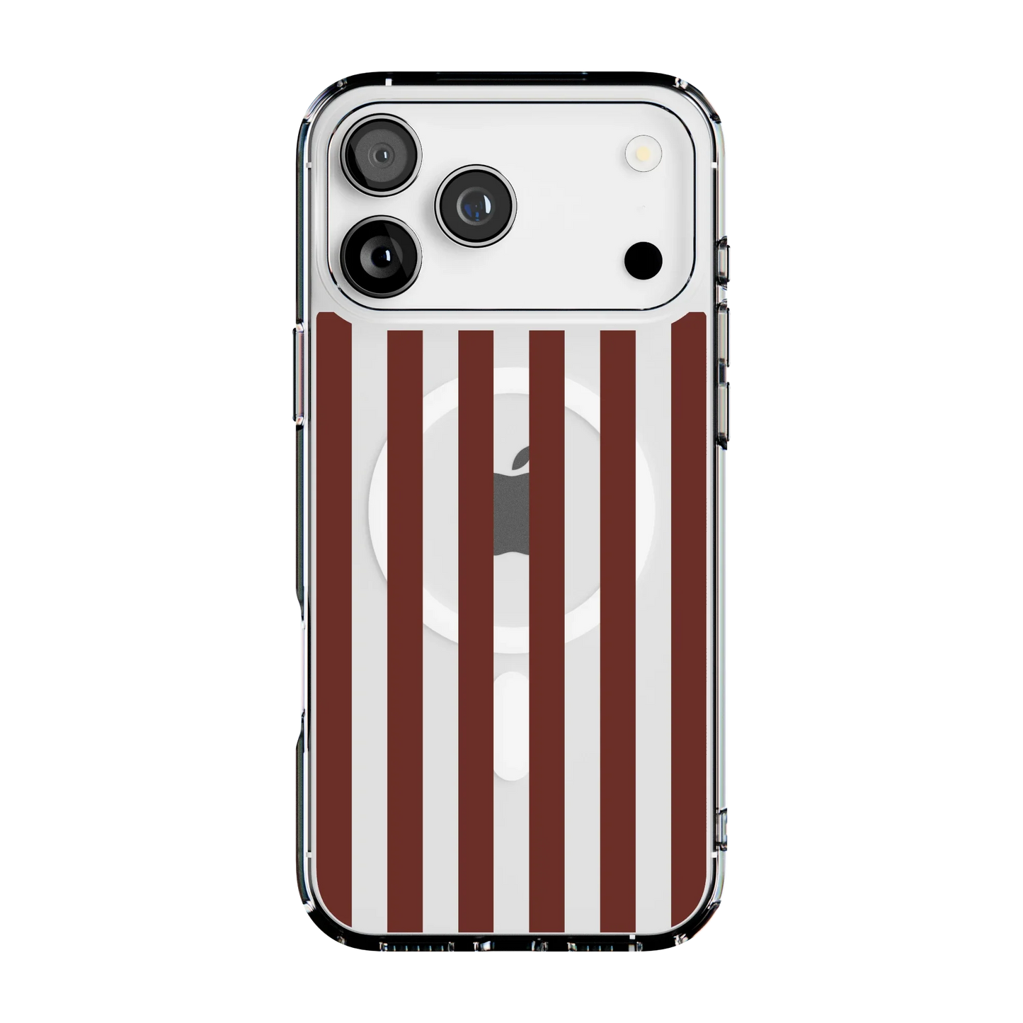 Sunday in Brooklyn | Burgundy Stripes Case - iPhone 17 Pro