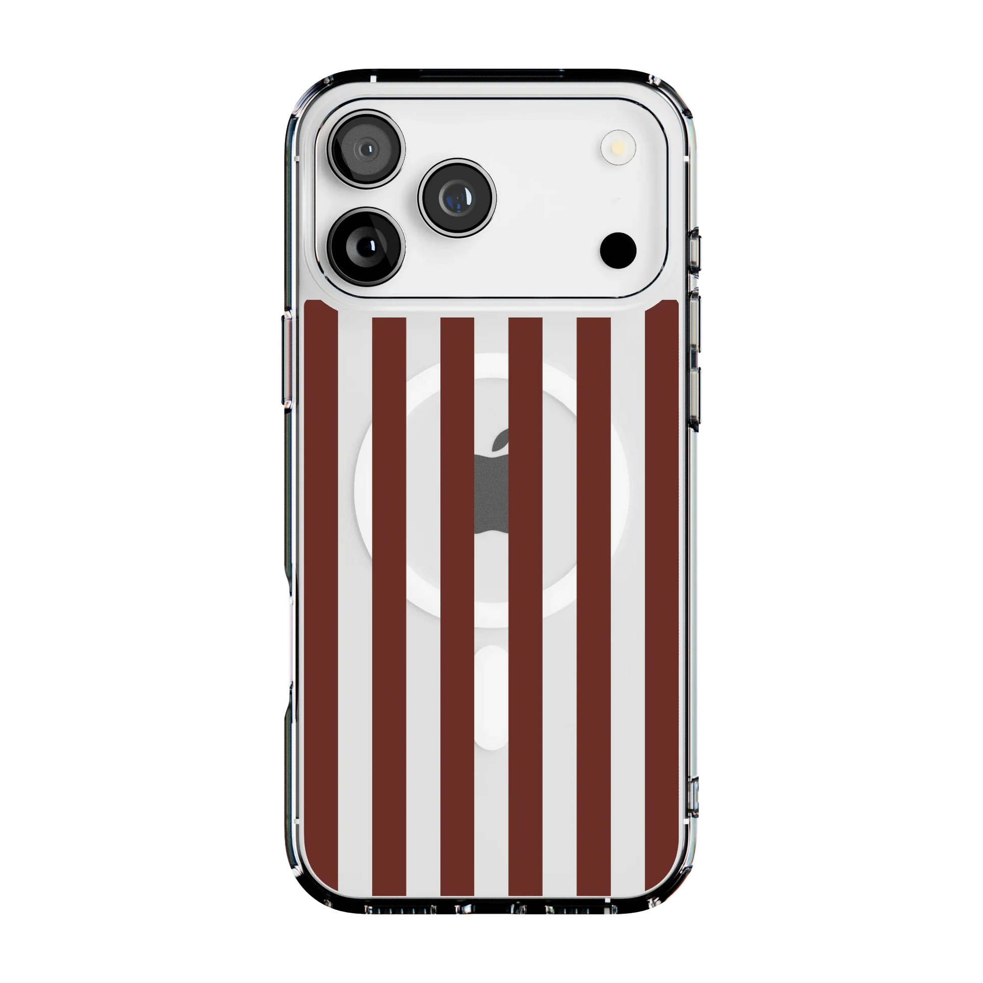 Sunday in Brooklyn | Burgundy Stripes Case - iPhone 17 Pro