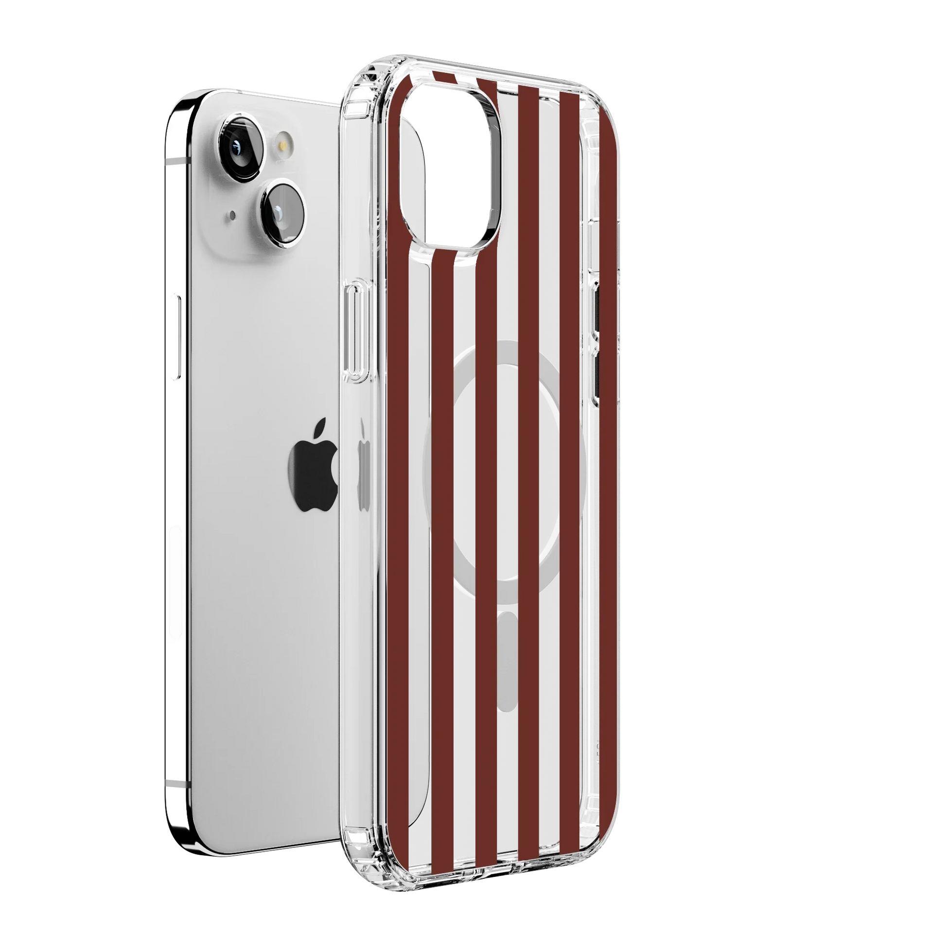 Sunday in Brooklyn | Burgundy Stripes Case