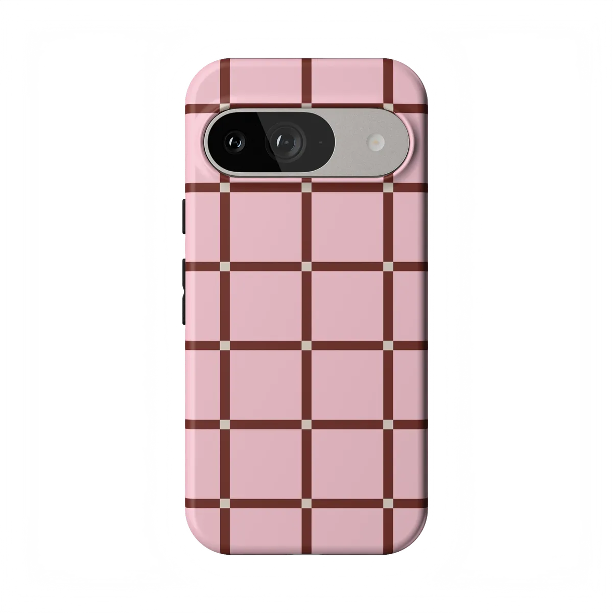 Uptown Gridlock | Pink Checkerboard Case