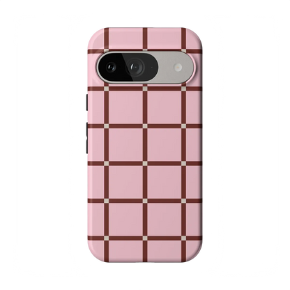 Uptown Gridlock | Pink Checkerboard Case