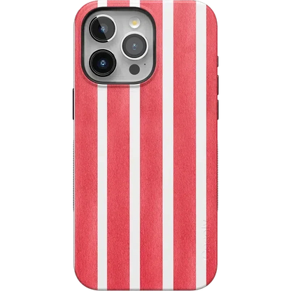 East Coast Summer | Red Stripes Case Phone Case Casetry Bold Flex + MagSafe® iPhone 15 Pro Max