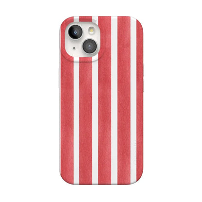 East Coast Summer | Red Stripes Case Phone Case Casetry Classic + MagSafe® iPhone 15