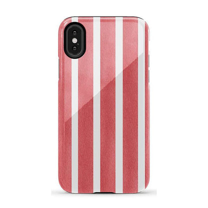 East Coast Summer | Red Stripes Case Phone Case Casetry Essential iPhone X / XS