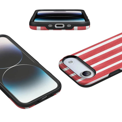East Coast Summer | Red Stripes Case Phone Case Casetry