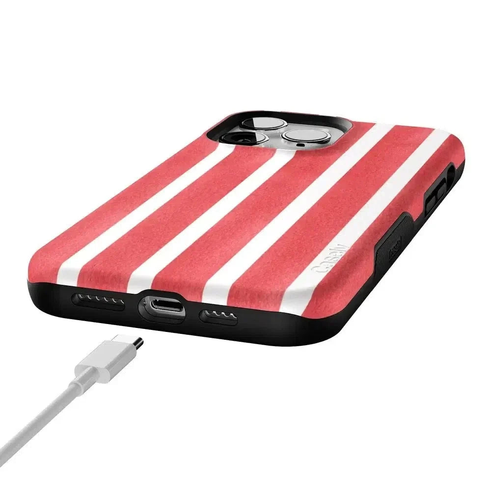 East Coast Summer | Red Stripes Case Phone Case Casetry