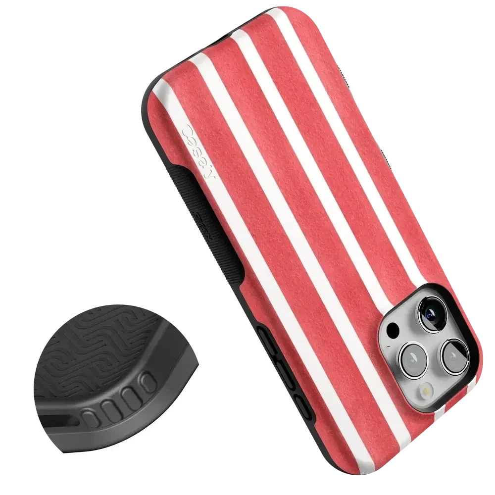 East Coast Summer | Red Stripes Case Phone Case Casetry