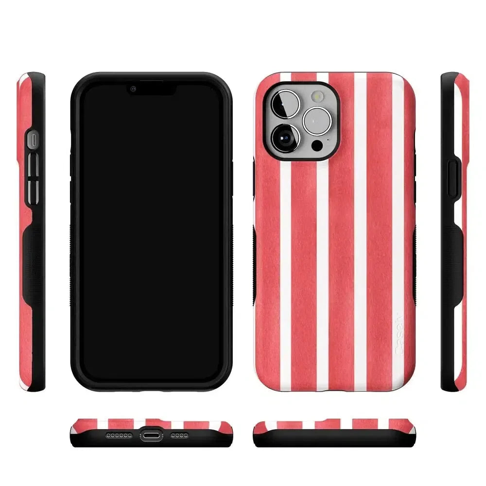 East Coast Summer | Red Stripes Case Phone Case Casetry