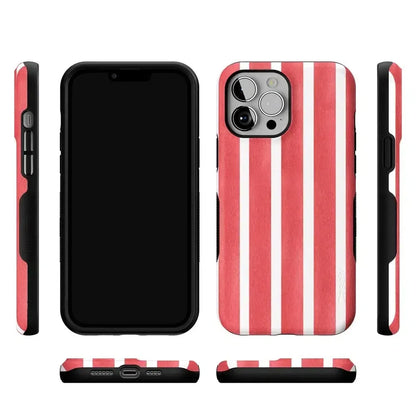 East Coast Summer | Red Stripes Case Phone Case Casetry