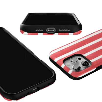 East Coast Summer | Red Stripes Case Phone Case Casetry