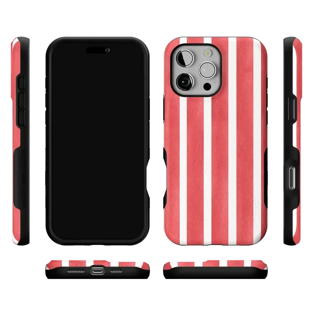 East Coast Summer | Red Stripes Case Phone Case Casetry