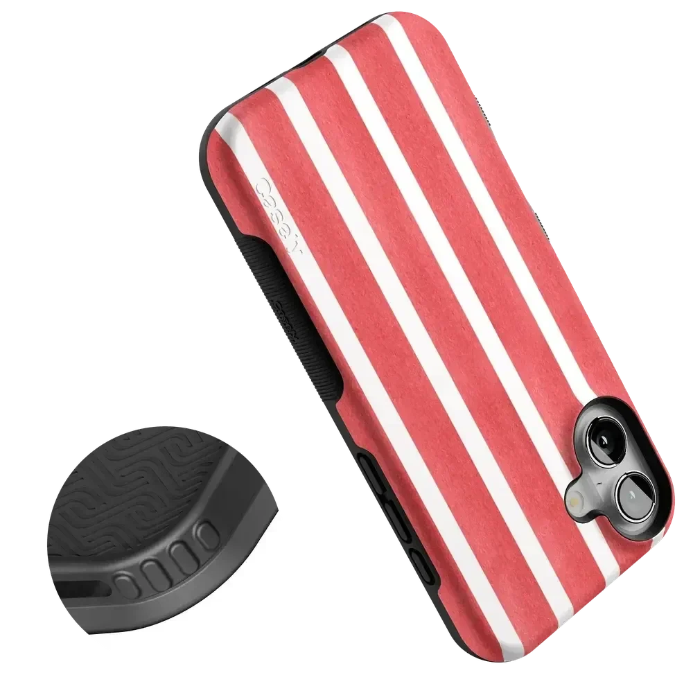 East Coast Summer | Red Stripes Case Phone Case Casetry