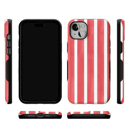 East Coast Summer | Red Stripes Case Phone Case Casetry