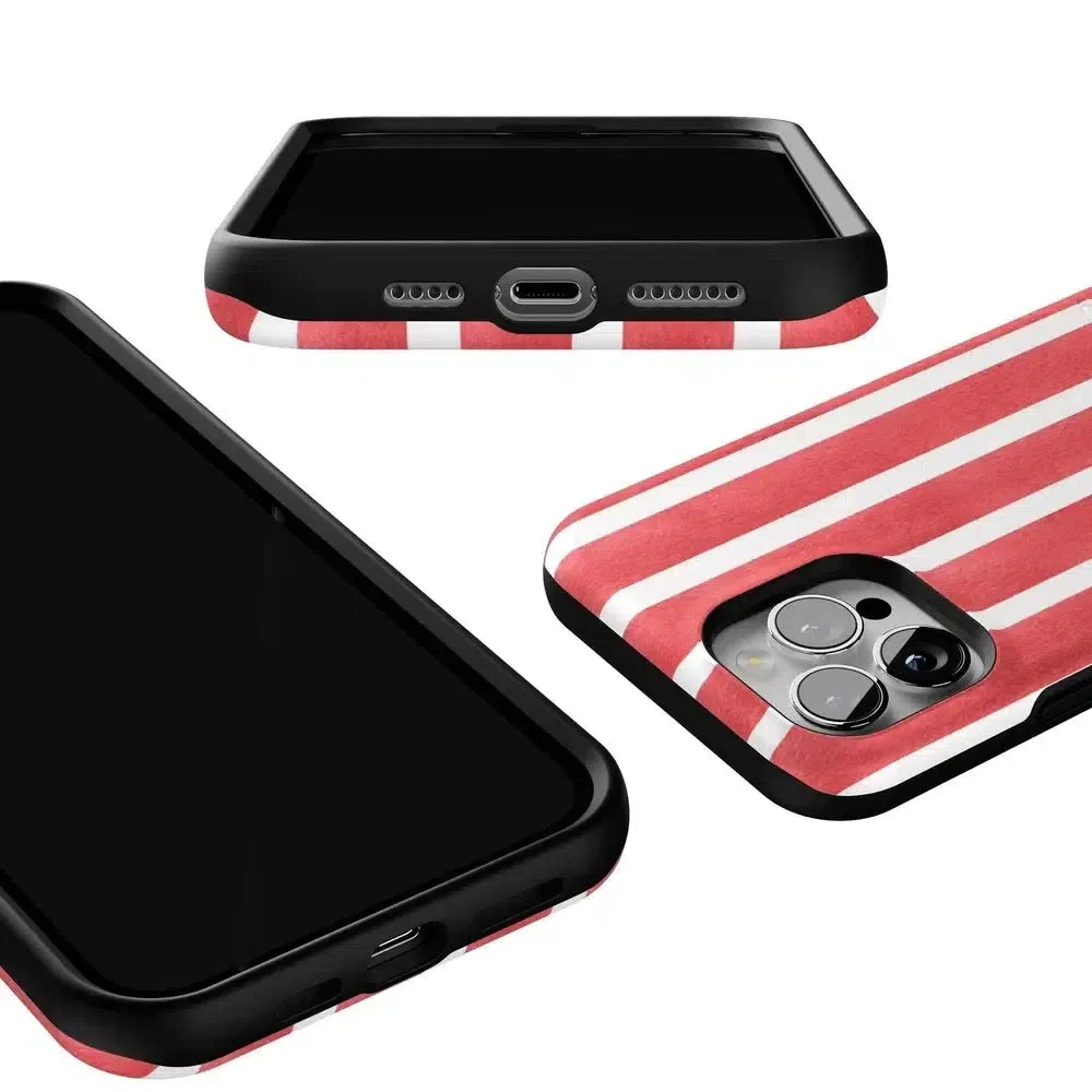 East Coast Summer | Red Stripes Case Phone Case Casetry