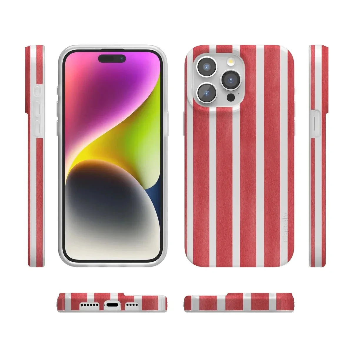 East Coast Summer | Red Stripes Case Phone Case Casetry