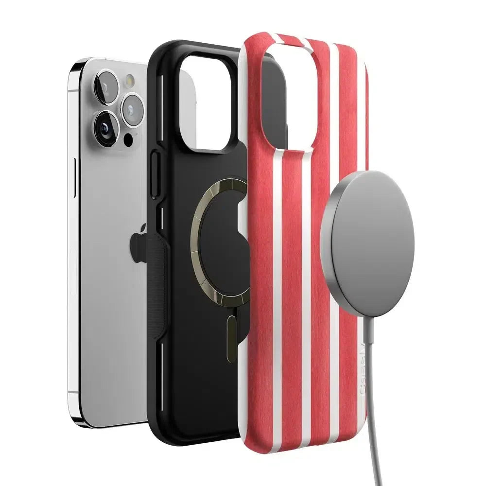 East Coast Summer | Red Stripes Case Phone Case Casetry