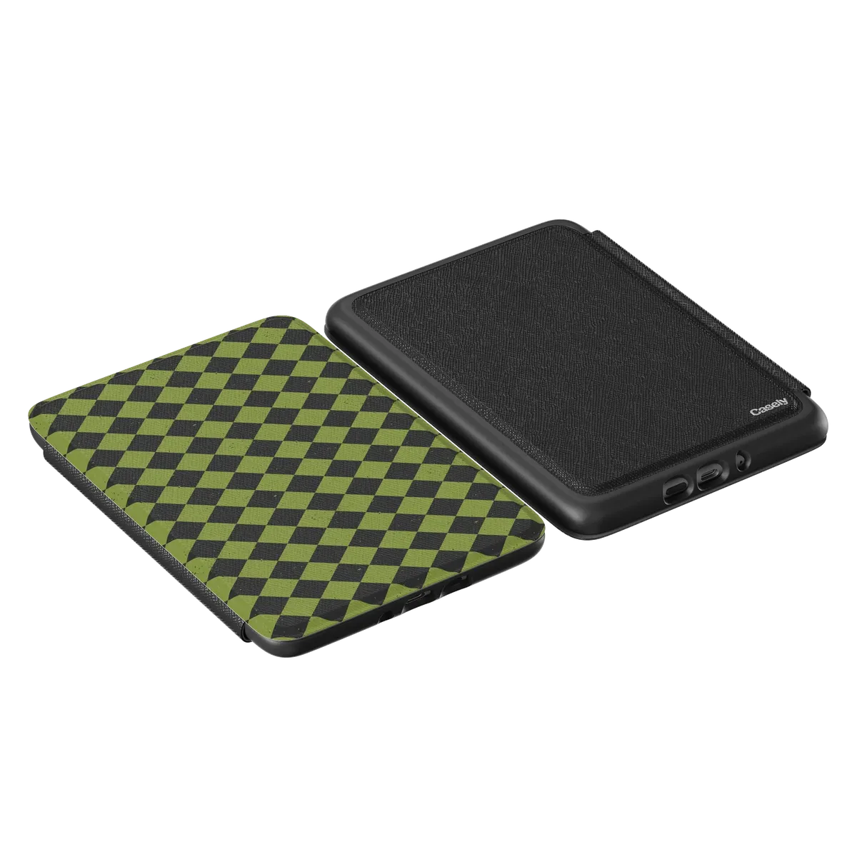 Wicked Hex | Green Checkered Kindle Case